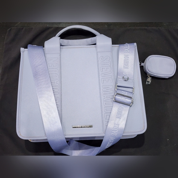 *NWT* STEVE MADDEN | Bwebber Satchel & Crossbody Bag | Light Lilac - Picture 7 of 16